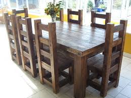 Ironck dining table, farmhouse kitchen table for 4 people, heavy duty metal frame, wood dining room table 47 inch, rustic brown 4.6 out of 5 stars 6 $59.99 $ 59. Great Solid Wood Dining Table Design For Our Dining Room With Awesome Wooden Amazing Wood Dining Room Table Rustic Dining Room Table Wood Dining Table Rustic