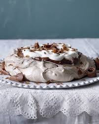 Mound the meringue into the circle on the parchment. Chocolate Pavlova Recipe Martha Stewart