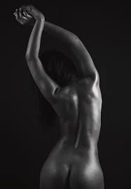 A nude athletic lady Black and white Photograph by Dark Clik Erotica - Fine  Art America