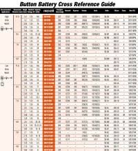 watch battery cross reference chart guide