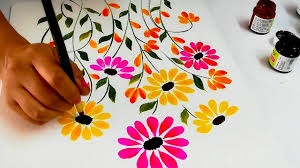 Flower wall paintings pictures on alibaba.com encompass whole art collections and complementary pieces to existing work bodies. Colorful Floral Painting For Wall Decor Canvas Art Flowers Acrylic Painting Youtube