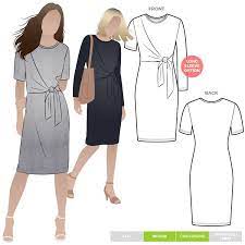 Dimensions 36/38 (44/46) you will need yarn (74% cotton, 26% linen. Astoria Knit Dress Sewing Pattern Dress Sewing Patterns Style Arc
