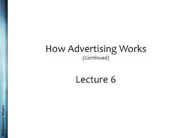Chapter 4 Demonstrate Why Communication Is A Key Factor In Advertising Effectiveness Explain How Brand Advertising Works Understand The Six Key Effects Ppt Download