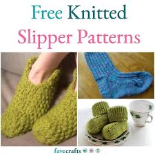 22 free knitted slipper patterns favecrafts com