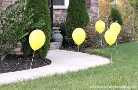 The tired and possibly broke woman who threw that elaborate soiree for 50. Outdoor Party Decor With Balloons Celebrations At Home