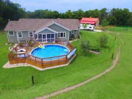 Above Ground Pool Installation Photos The Pool Factory Swimming Pools Backyard Pool Patio Designs Pool Deck Plans