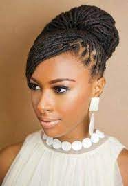 The luxurious asymmetrical hairstyle like in this picture will definitely bright up your life and will take your style to the next level. 36 Wedding Hairstyles For Locs Dreadlocks And Sisterlocks