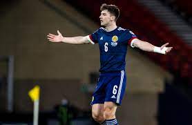 Kieran tierney missed scotland's euro 2020 defeat to the czech republic but the arsenal defender is fit to face england at wembley on friday night; Kieran Tierney Provides The Perfect Cutback For John Mcginn To Score For Scotland Vs The Faroe Islands