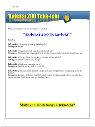 Teka Teki Pdf