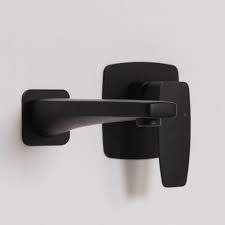 Black bath and basin taps are contemporary and sleek. Lusso Mia Wall Mounted Bath Mixer Tap Matte Black