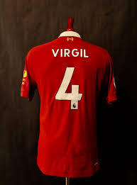 2019 2020 new balance liverpool fc blackout jersey limited edition mt931539 med. Virgil Van Dijk 4 2019 2020 Liverpool Home Football Soccer T Shirt Jersey Jerseys