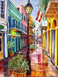 Louis cathedral.i love how patchy the fog is and how the cathedral is lit by the sun while decatur st is still in the shade. New Orleans Exchange Alley Urban Street Scene Landscape Art Print Wall Art By Diane Millsap Walmart Com Walmart Com