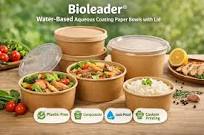 Water-Based Aqueous Coating Paper Bowls with Lid | Plastic-Free &  Compostable
