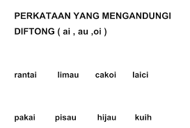 Kelaskan perkataan yang mengandungi diftong dan vokal berganding bermain limau daun memakai hiasan sebuah kaloi pau buang gerai buah keldai bahagia amboi keluarga. Koleksi Nota Digraf Diftong Konsonan Dan Vokal Bergabung Bahan Sekolah Rendah