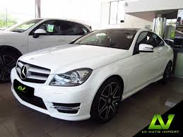 Mercedes Benz C180 Cgi 1 6 Coupe Amg Sport Exterior Diamond White Interior Black Leather With Red Mercedes Benz C180 Coupe Benz