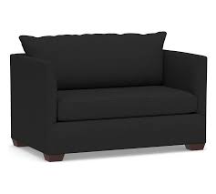 Luna Fabric Twin Sleeper Sofa With Memory Foam Mattress Pottery Barn Twin Sleeper Sofa Sleeper Sofa Memory Foam Mattress