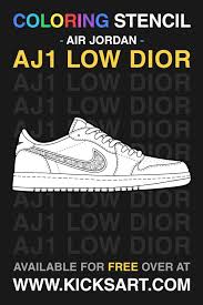 Ai jordan 5 coloring page. Air Jordan 1 Low Dior Sneaker Coloring Page In 2021 Air Jordan 1 Low Coloring Pages Coloring Books