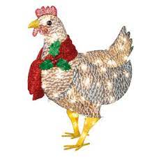 It S Beginning To Look A Lot Like Chickens Outdoor Holiday Hen Light Decorations And Some Other Great Chicken Finds Wow My Pet Did That