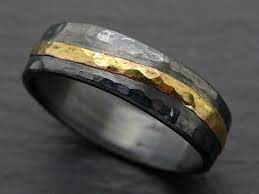 Forged Wedding Band For Men Viking Wedding Ring Forged Mens Etsy Cool Rings For Men Viking Wedding Ring Mens Wedding Bands