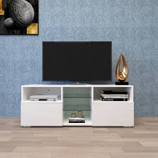 Available in a range of colours, a gloss dining table is sure to enhance your décor. White Tv Stand For Living Room 12 Colors Led Tv Stand With Remote Control Lights Modern High Gloss Tv Cabinet With Storage And 2 Cabinets Media Console Cabinet Tv Stand For Living