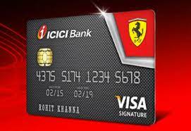 Refined red edges highlight its slim profile. Icici Ferrari Credit Card Cardexpert