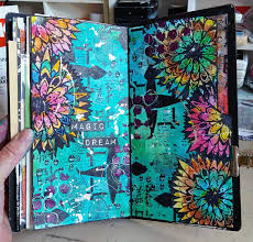 Art Journal Page In Vivid Colors Art Journal Techniques Art Journal Art Journal Pages