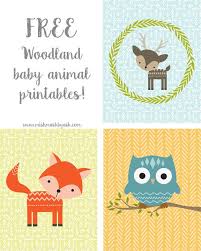 Woodland Baby Free Downloads Baby Animal Printables Baby Shower Woodland Theme Woodland Baby Shower Theme Decorations