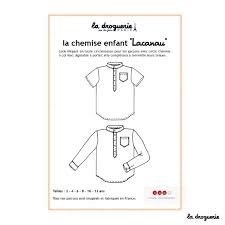 Un quarantaine d'options pour créer une. Patron Couture La Chemise Enfant Lacanau La Droguerie