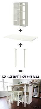 Ikea Hack Craft Room Table An Easy Ikea Hack For Your Craft Room Ikea Craft Room Craft Room Tables Ikea Crafts