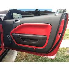 Pair Front Door Panel Insert Cards Cover Leather Plate Parts Black Beige Red Fit For Ford For Mustang 2005 2006 2007 2008 2009 Armrests Aliexpress