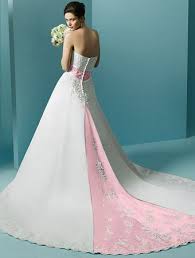 Pink And White Wedding Dress Pink Wedding Gowns Pink Wedding Dresses Wedding Dresses