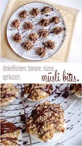 Musli Bites Dinkelflocken Banane Nusse Aprikosen Geniesserle Dinkelflocken Lebensmittel Essen Zuckerfreie Rezepte