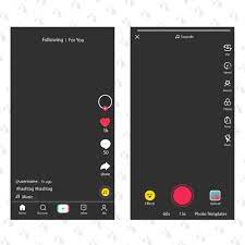Tik Tok Screen Interface In Social Media App Tiktok And Video Icons App Audio Application Tiktok Png And Vector With Transparent Background For Free Downloa App Interface Frame Template Medium App