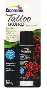 How To Protect Tattoos From Fading In The Sun Review Coppertone Tattoo Guard Sunscreen Stick Spf 50 Ingredients Beautystat Com Sunscreen Stick Coppertone Ink