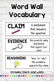 Claims Evidence Reasoning Posters Interactive Science Claim Evidence Reasoning High School Science