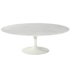 Please wait while your url is generating. Contemporary White Marble Topped Saarinen Tulip Coffee Table Groovy Home