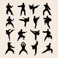 Silhouette Karate Clipart Karate Pose Karate Karate Poses Martial Arts Birthday