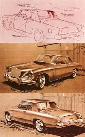 1962 1964 Studebaker Hawk Gran Tourismo Design Sketchs Studebaker Concept Cars Classic Cars