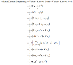 Maybe you would like to learn more about one of these? Rumus Luas Selimut Dan Volume Kerucut Terpancung Madematika