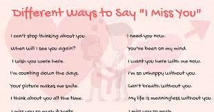 40 Cool Ways To Say I Miss You In English Eslbuzz Learning English