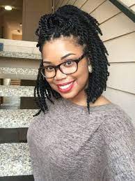Short Marley Twists Braided Hairstyles Natural Hair Styles Box Braids Hairstyles