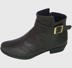 Bota Moda Pe Ankle Boots Cafe Fivela Compre Agora Dafiti Brasil