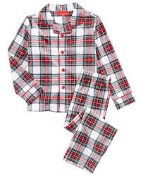 Black And White Plaid Pajamas Family Child Flannel Pajamas Macy S Family Pajamas Plaid Pajamas Pajama Set