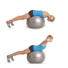 Stability Ball Back Extension Exercise Ball Exercises Back Exercises