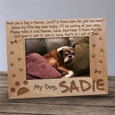 Pet memorial picture frame kit, dog memorial present, pet remembrance photo frame, sympathy present for pet owner, 4 x 6 inches dog loss memorial frame with paw print and heart pattern. Dog Remembrance Photo Frames Novocom Top