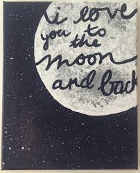 I Love You To The Moon And Back Poster I Love You To The Moon And Back I Love Your Face Love You My Love