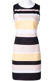 Black And Yellow Striped Dress Black Yellow Striped Sleeveless Bodycon Dress Sheinside Com Striped Bodycon Dress Sleeveless Bodycon Dress Yellow Striped Dress