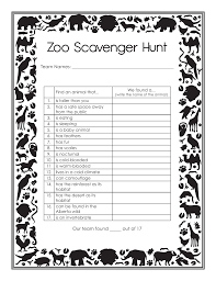 Zoo Field Trip Scavenger Hunt Ninja Plans Zoo Scavenger Hunts Field Trip Graphing Freebie