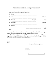 Surat keterangan belum menikah dianggap penting untuk meresmikan status lajang seseorang. Surat Pernyataan Bersedia Bekerja Penuh Waktu Rasanya