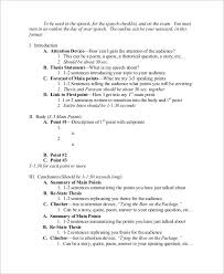 Free 8 Informative Speech Samples In Ms Word Pdf Speech Outline Persuasive Speech Topics Speech